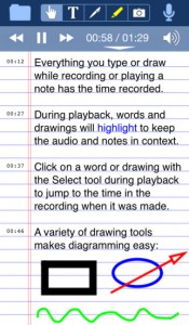 Recording-Apps AudioNote Lite - Notepad and Voice Recorder